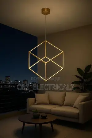 3d Cubic Pendant Light