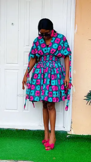 Ankara Bomper Gown - Style 679