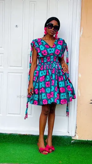 Ankara Bomper Gown - Style 679