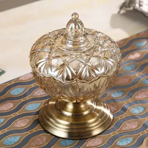 European Exotic Crystal Glass Jar Decoration (Interior Decor 004)