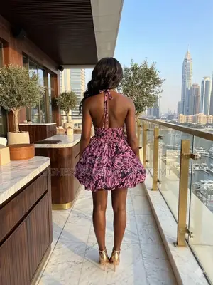 Backless Short Gown - Style 803
