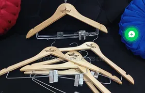 Custom Branded Wooden Hangers for Fashion Brands Boutiques
