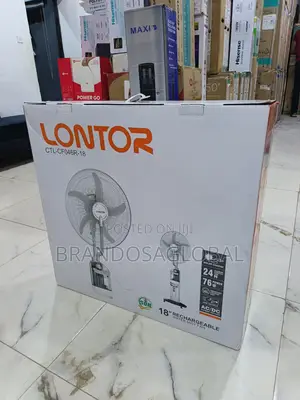 Lontor 18"Rechargeable Fan[Ctl-Cf04r18]Long Battery Backup Cooling Fan