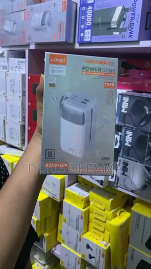 Ldnio Pq50 50,000mah Power Bank - 22.5w Fast Charging Built-in Cables