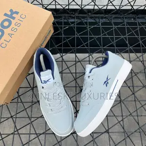 Original Reebok CVC Slice Cool Grey Blue Accents Sneakers