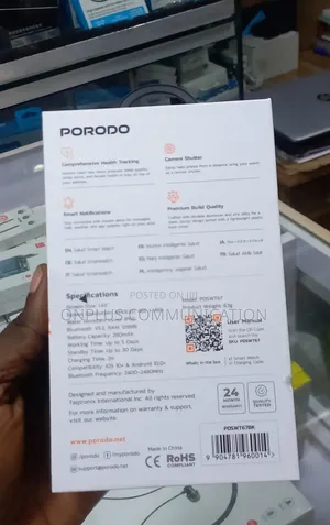 Porodo Salud Amoled Smart Watch