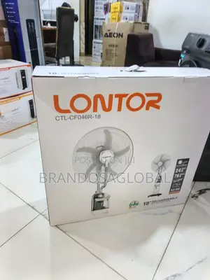 Lontor 18" Rechargeable Fan [Ctl-Cf04r-18]Compact Rechargeable Air Fan