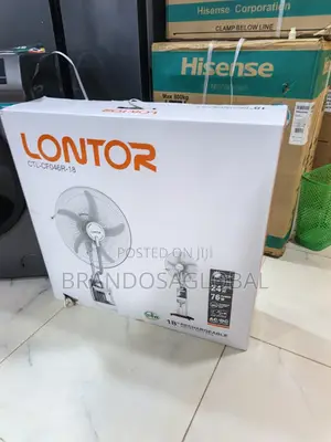 Lontor 18" Rechargeable Fan [Ctl-Cf04r-18]Heavy Duty Rechargeable Fan