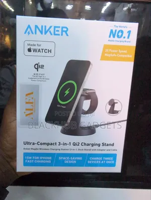 Anker Ultra Compact 3 in 1 Qi2 Charging Stand