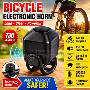 130db Bicycle Electronic Horn – Waterproof Bike Safety Alarm