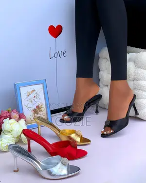 Stylish Pencil Heel Slippers