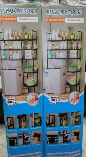 3 Layers Strong Iron Toilet/Washing Machine Storage Rack/Shelf