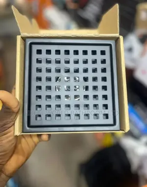 10by10 Box Floor Drain Black 