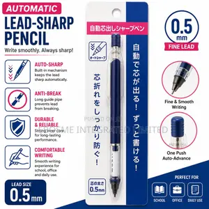 Automatic Lead-Sharp Pencil – 0.5mm Fine Lead Mechanical Pencil