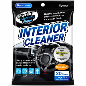 Car Interior Cleaner Wipes –Anti-bacterial Wet Cleaning Wipes (20 Pcs)