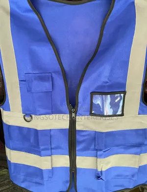Reflective Jacket Blue Green And Orange Colors