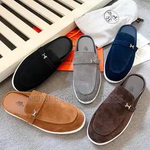 Original Hermes Suede Mules