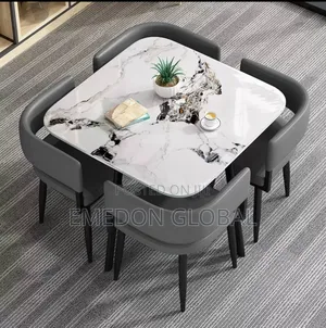 Modern Stone Dinning Table and Chairs