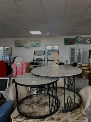 2-in-1 Marble Centre Table for Hotel