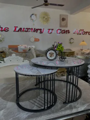 2-in-1 Marble Centre Table for Office Waiting Areas
