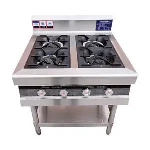Industrial 4 Burner Gas Cooker for Restaurant