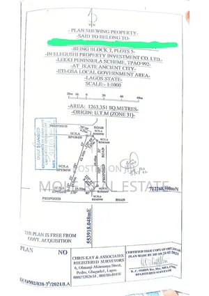 1263sqm Joint Venture Freedom Way Ikate Lagos