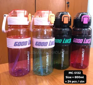 Sports Water Bottle Good Luck