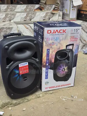 Djack 15" Rechargeable Trolley Speaker (Dj-A1501) - Brand New