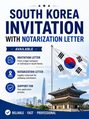 South Korea Invitation Letter Available