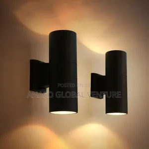 Wall Mounted Led Light Indoor and Outdoor Black Body