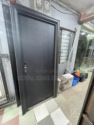 70mm Steel Black Doors