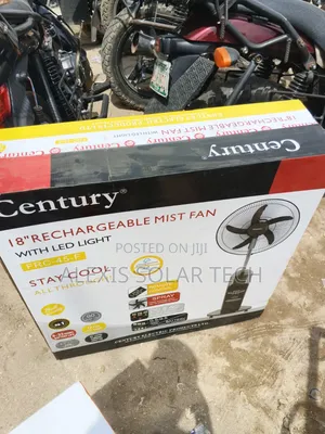 18inches Century Solar Rechargeable Mist Fan