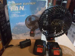 Lithium Electric Fan With Two Batteries Iron Blades