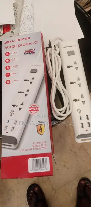 Ellington El-M904uc Usb Surge Protector Extension