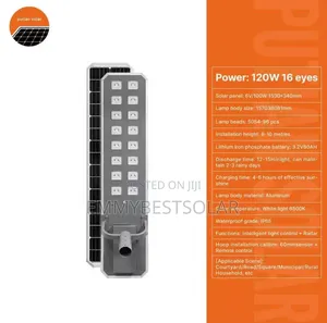 120w 16eyes Putain Solar Street Light