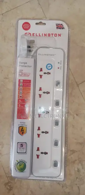 Ellington 5way Surge Protector Extension