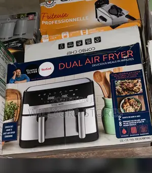 Tefal Jamie Oliver Dual Drawer Air Fryer Grill, 8.3l