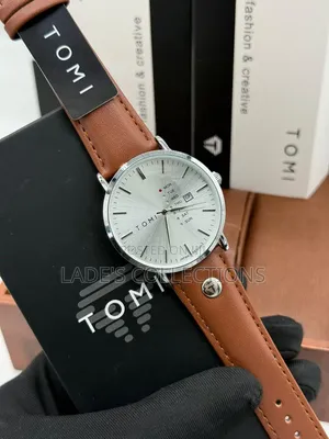 Premium Quality Tomi Genuine Leather Men's Wristwatch