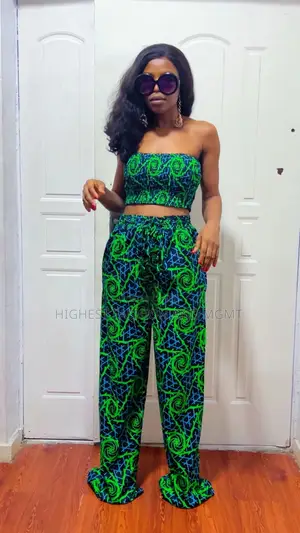 Armless Smocked Top and Trouser - Style 856