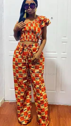 One-Shoulder Crop Top and Trouser - Style 542