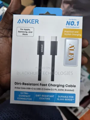 Anker Zolo 240w Usb-C to Usb-C Braided and Dirt-Free Cable
