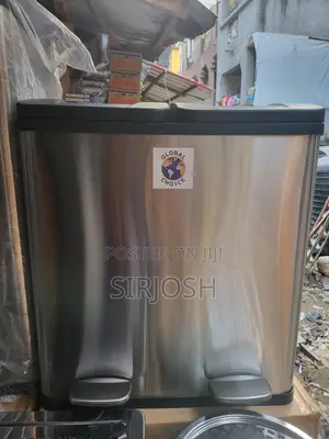 40l 2 Compartment Stainless Steel Waste Bin