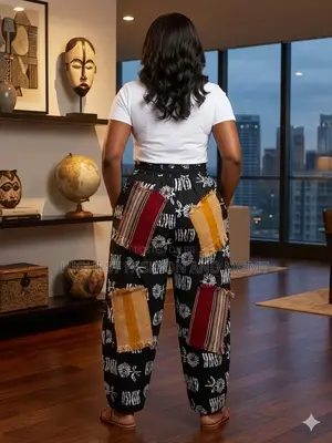 Ankara and Aso Oke Pants - Style 907