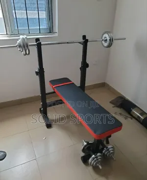 Solid Set of Bench and Weight