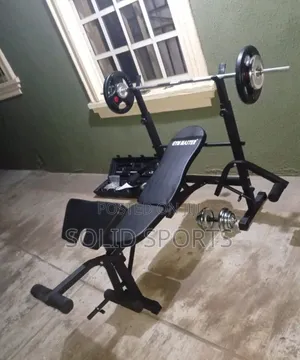 Gym Master Weight Bench / 50kg Dumbbell Set