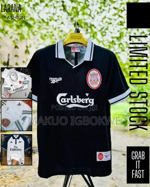 Liverpool Black Reebok 1896/1997 Retro Arsenal and Manu Long Sleeves