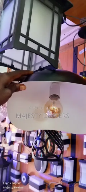 Pendant Light Black Body With Complete Bulb Accessories