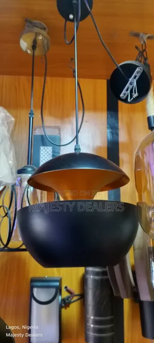 Dropping Pendant 2 Step Designs With Interior Golden Color