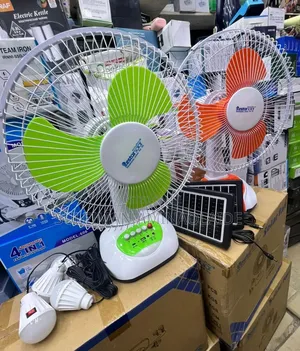 Table Fan Solar Penel Bulb
