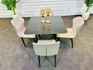Golden Minimal Luxe Dining Set